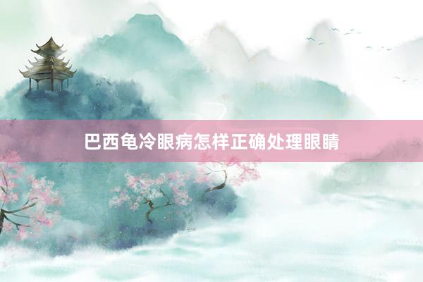 巴西龟冷眼病怎样正确处理眼睛